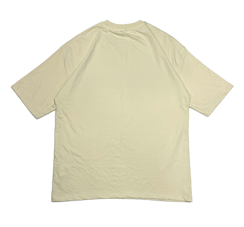 HUGBLOND Beige T-Shirt – Red Graffiti Logo