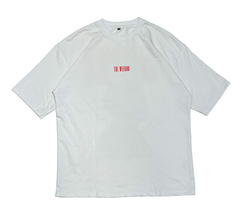 The Weeknd "Blinding Lights" White Graphic T-Shirt
