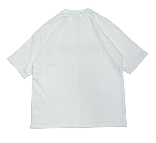 HUGBLOND White T-Shirt – Green Graffiti Logo